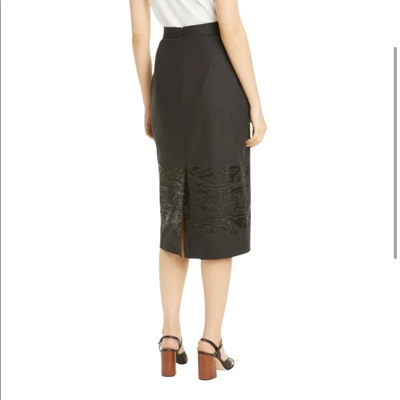 NEW • Rachel Comey • Eros Sequin Black Pencil Skirt Lined 0 Womens Work wear - Picture 2 of 5